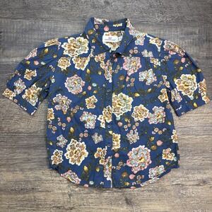 Vineyard Vines Girls Size 10 Floral Twill Pleated Shirt‎ NEW